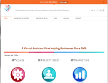 Tablet Screenshot of mybusinessassistant.com